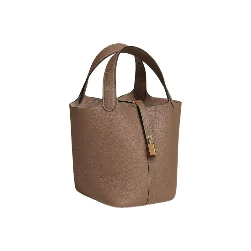 HERMES Picotin Lock Maurice Bullock Leather Bucket Bag Handbag Women's D0 Beige De Weimar Dog Beige-1