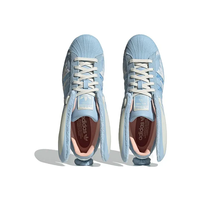 Adidas Originals Superstar Papercut X Melting Sadness 'Blue White'-4