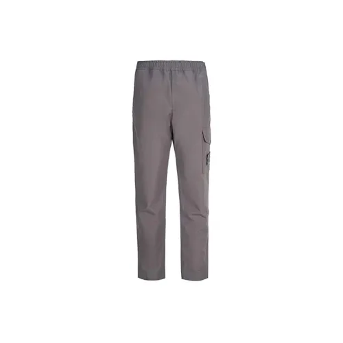 STONE ISLAND Cargo Pants Men Smoke Gray Mixed Color