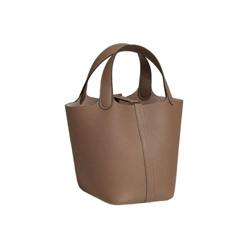 HERMES Picotin Lock Maurice Bullock Leather Bucket Bag Handbag Women's D0 Beige De Weimar Dog Beige-2