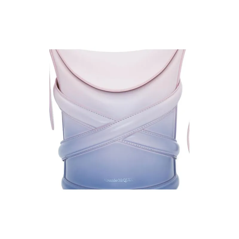 Alexander McQueen THE CURVE BAG Cow Leather Bucket Bag, Shoulder Bag, Crossbody Bag Regular Women's Lilac-5