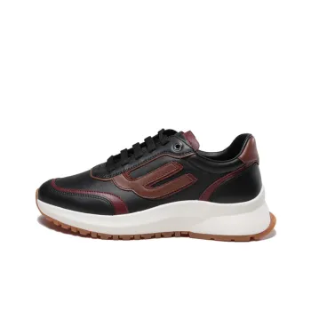 BALLY Low Top Sports Casual Shoes Men's Black Brown