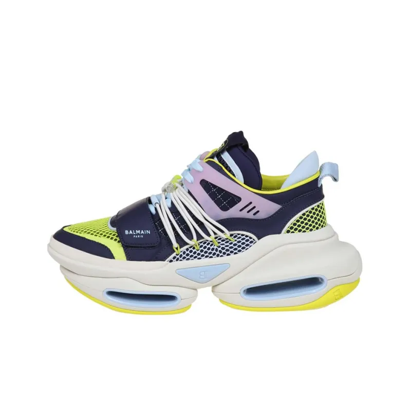 BALMAIN B-Bold Wear-Resistant Low-Top Sports Lifestyle Casual Shoes Men's Turquoise-0