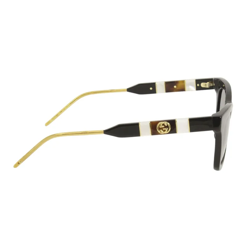 GUCCI Plate Frame Butterfly Sunglasses Women's Black-2
