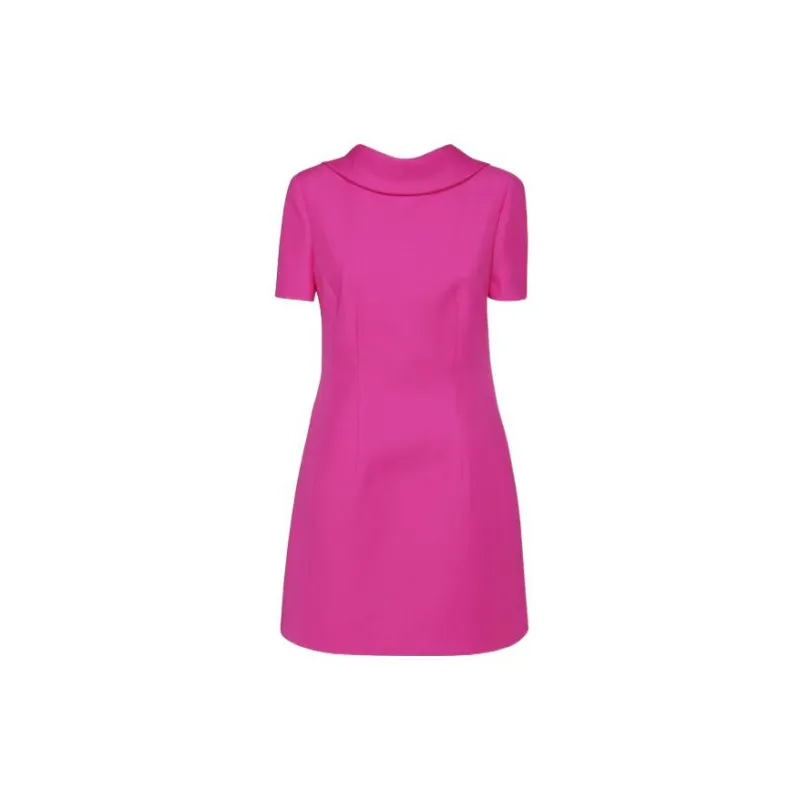 Valentino Short-Sleeved Dresses Women's Rose Red-1