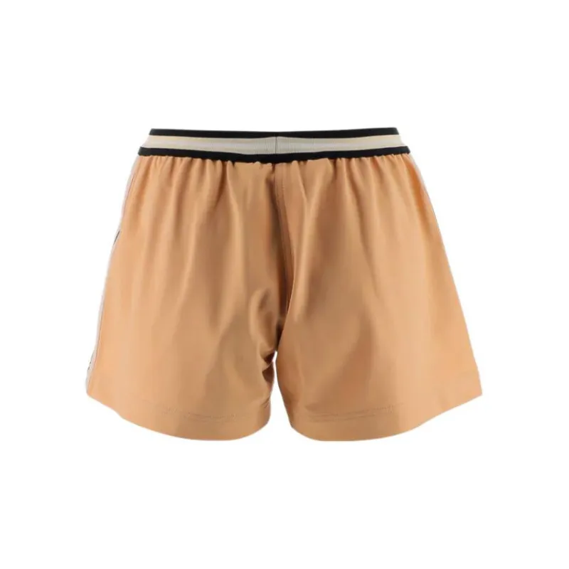 PALM ANGELS Side Stripe Track Shorts Peach Orange-1