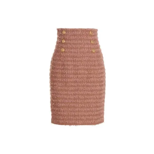 BALMAIN Casual Short Skirts Women's Pink