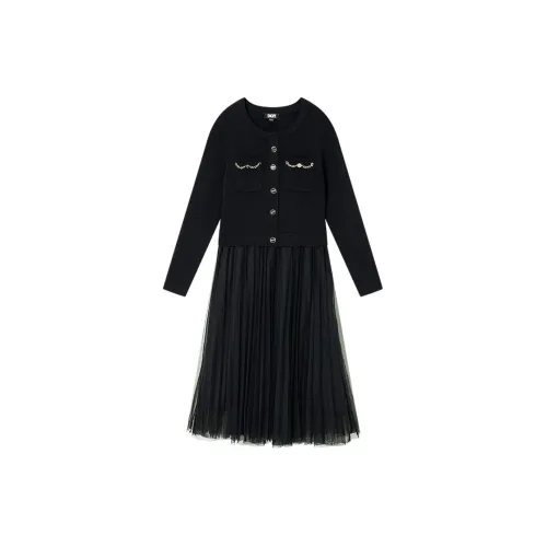 DKNY Long-Sleeved Dresses Women's Black