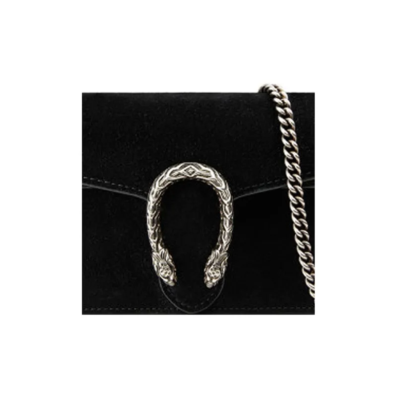 GUCCI Dionysus Suede Chain Crossbody Bag Shoulder Bag Women's Black-3