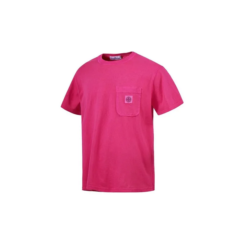 STONE ISLAND T Shirts Men Fuchsia-2