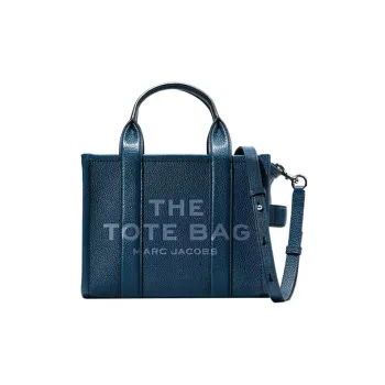 MARC JACOBS The Small Tote Leather Blue Sea