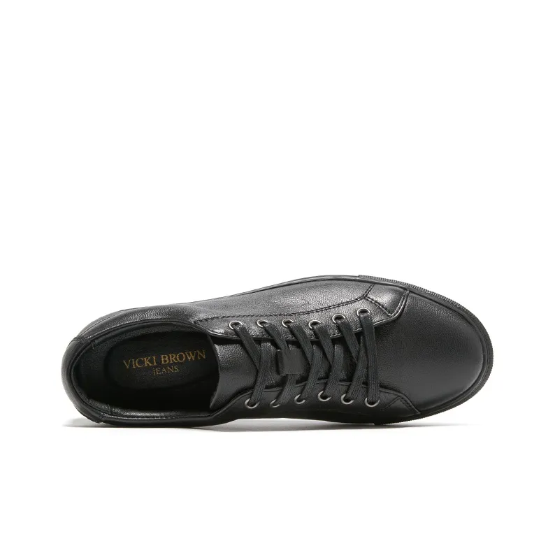 VICKI BROWN Jeans Collection Stylish Skateboarding Shoes Men's Black-4