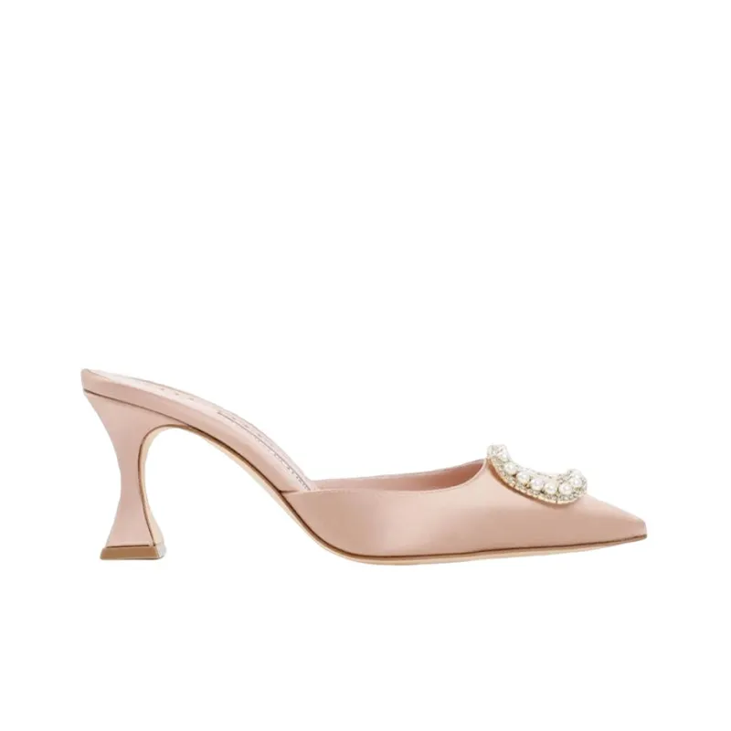 MANOLO BLAHNIK Closed Toe Slippers Women's-1