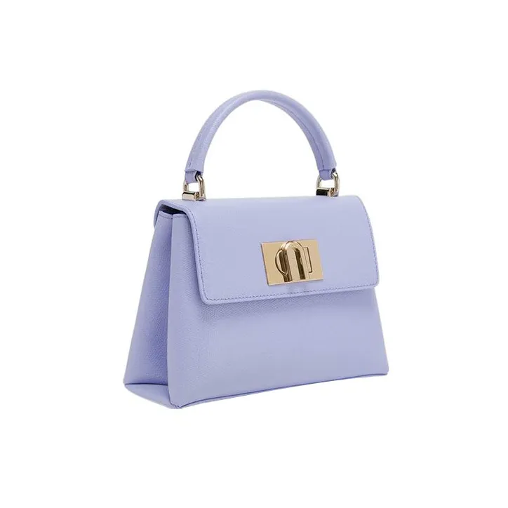 Furla 1927 Collection Leather Shoulder Bag Crossbody Bag Handbag Mini Women's Purple-1