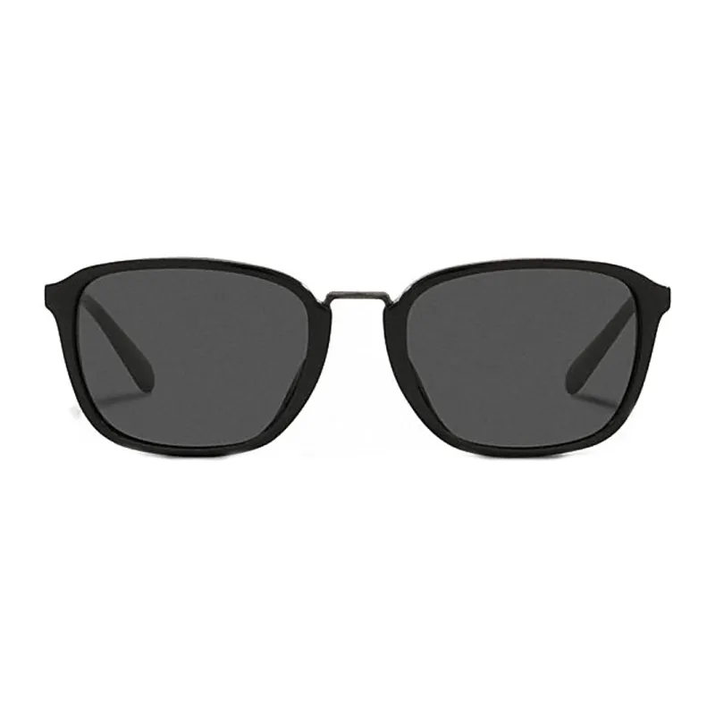 COACH Metal Frame Oval Sunglass Men's Black/Gray-0