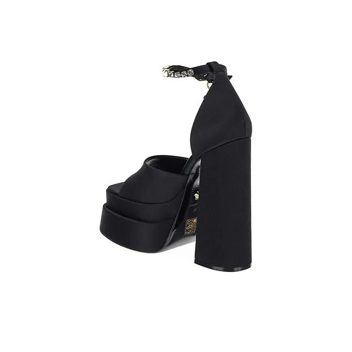 VERSACE Aevitas 160mm Pointy Platform Sandals Black Women's-3