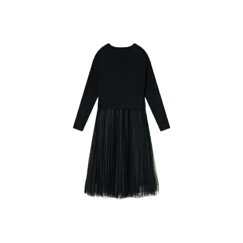 DKNY Long-Sleeved Dresses Women's Black-1