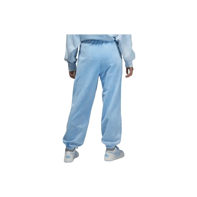 Jordan Flight Knitted Sports Pants Women's Dark Pink Blue-1