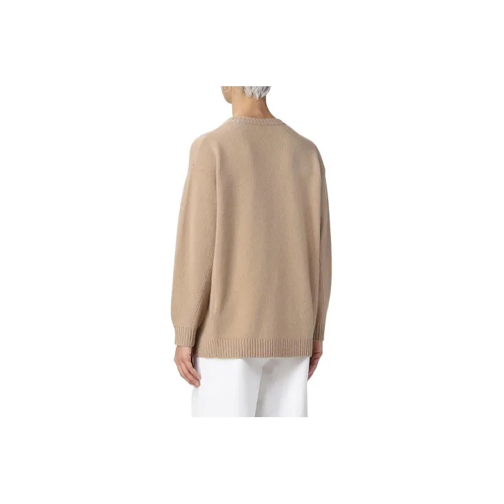 Max Mara 1951 Motif Embroidered Roundneck Sweater-1
