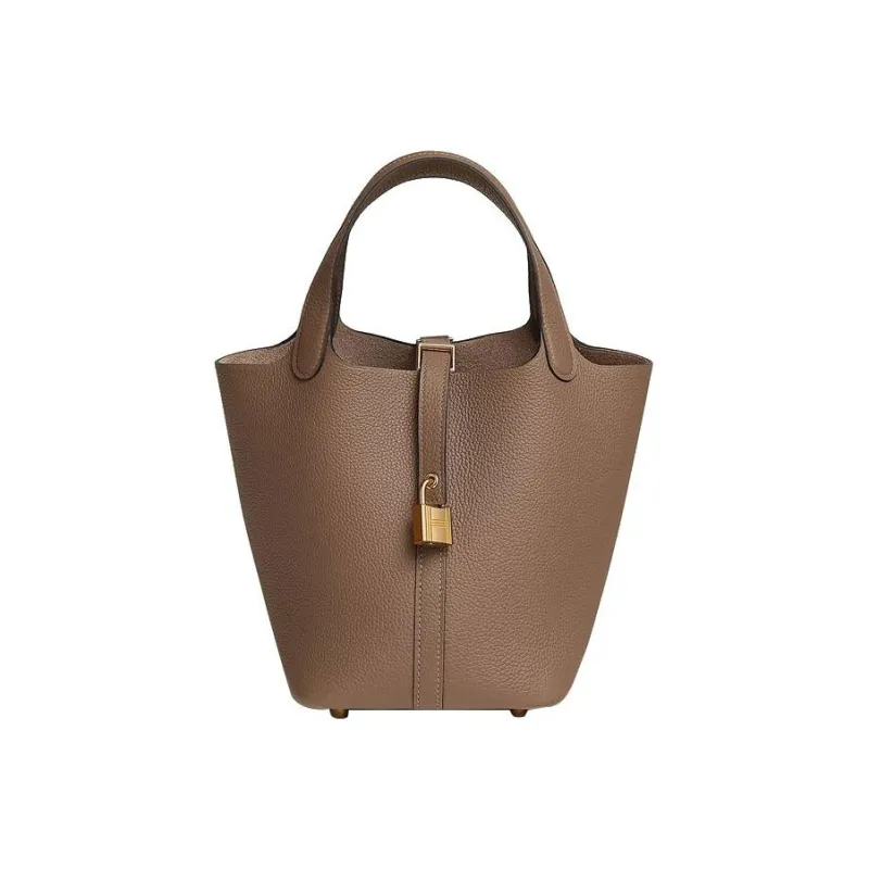 HERMES Picotin Lock Maurice Bullock Leather Bucket Bag Handbag Women's D0 Beige De Weimar Dog Beige-0