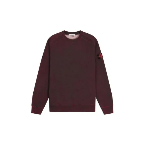 STONE ISLAND Sweatshirts Men Burgundy