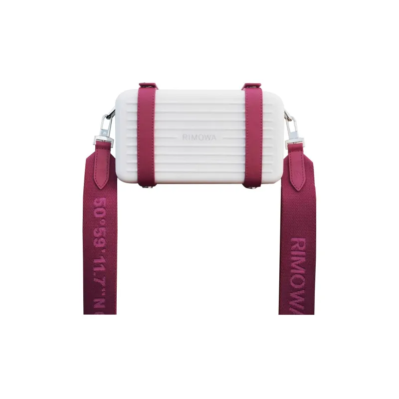 RIMOWA Personal Alloy Shoulder Bag Crossbody Bag Mini Unisex Raspberry Red-1