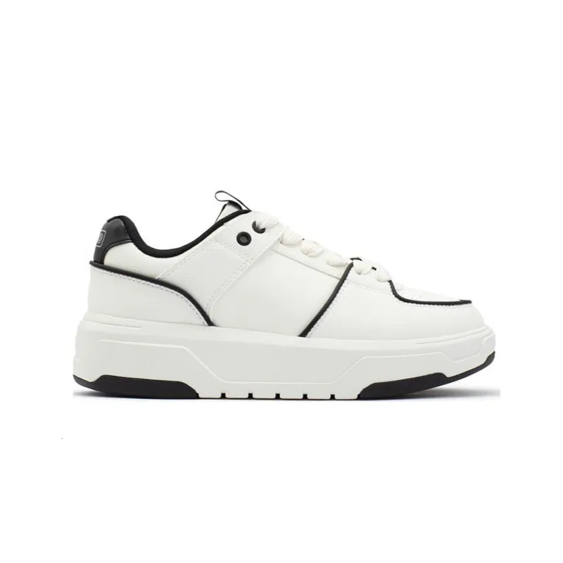 361° Day And Night Anti Slip Wear Resistant Low Top Skateboard Shoes White-1
