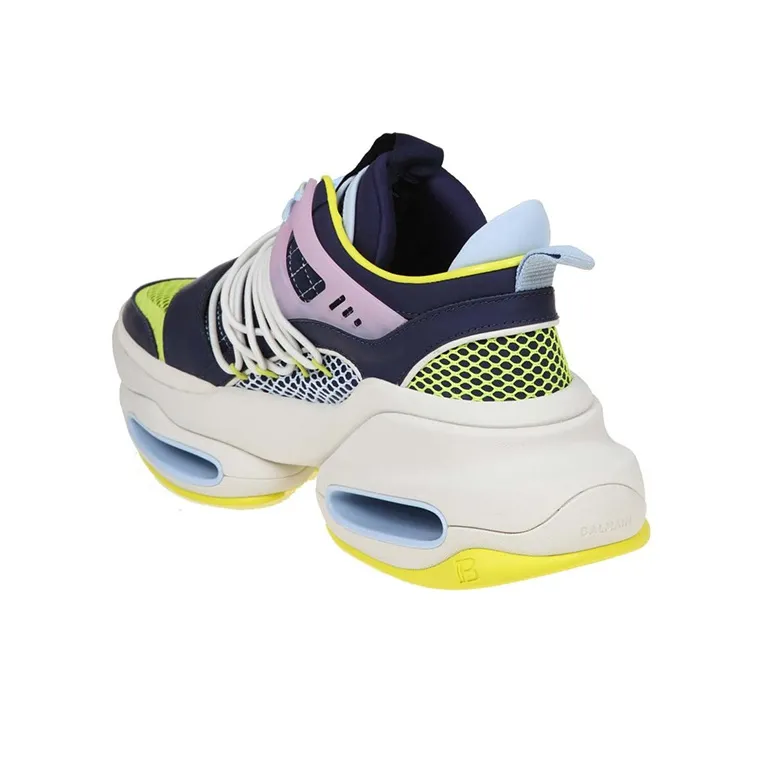 BALMAIN B-Bold Wear-Resistant Low-Top Sports Lifestyle Casual Shoes Men's Turquoise-4
