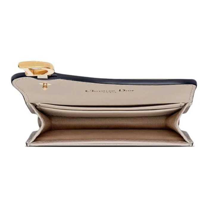 DIOR Saddle Sheepskin Card Holder Women's Sand-4