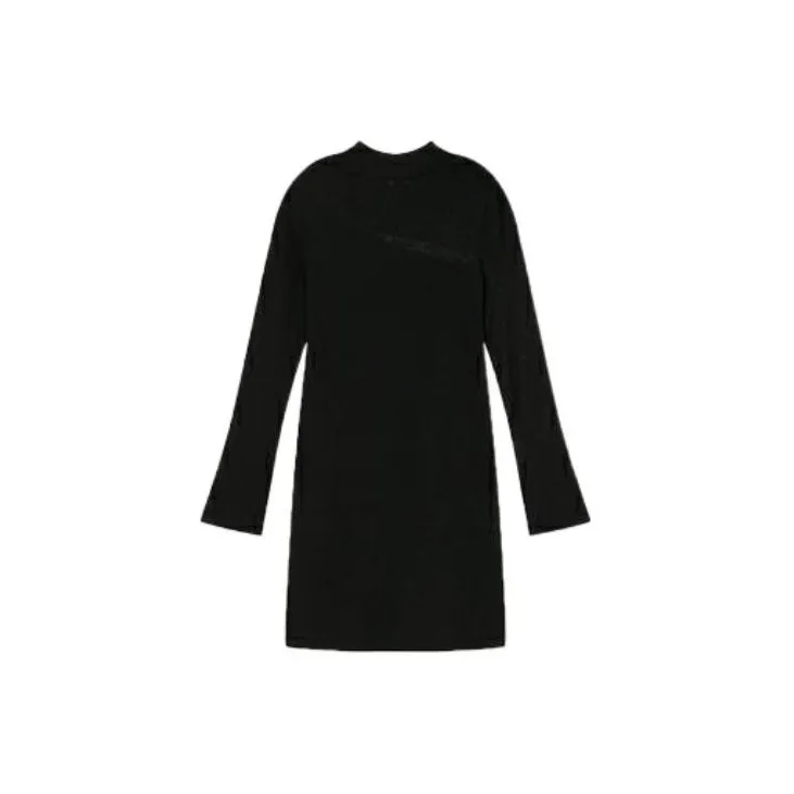 DKNY Long-Sleeved Dresses Women's Black-1