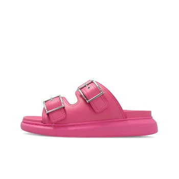 Alexander McQueen Buckle Detailed Slip On Sandals Women's