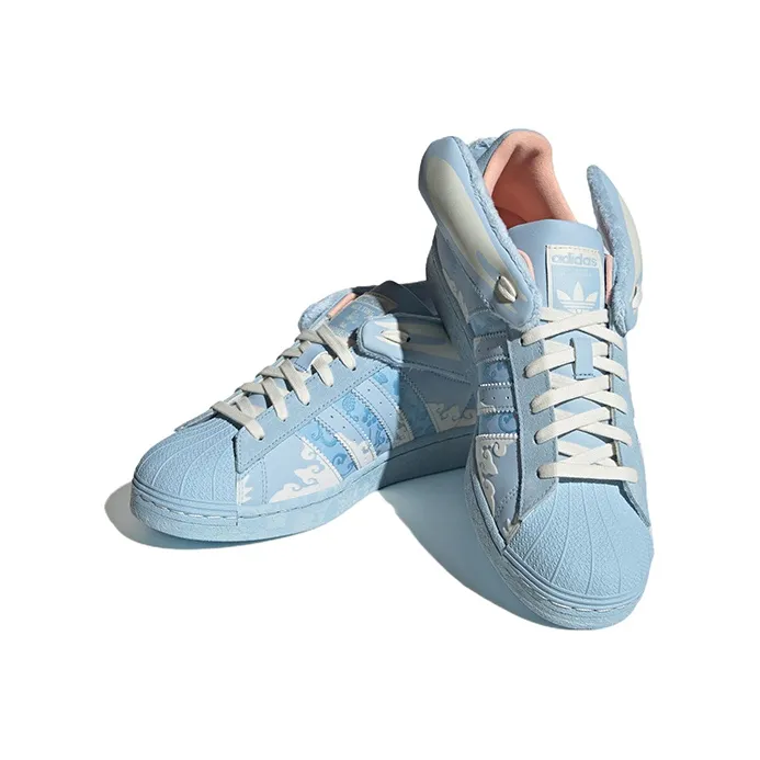 Adidas Originals Superstar Papercut X Melting Sadness 'Blue White'-2