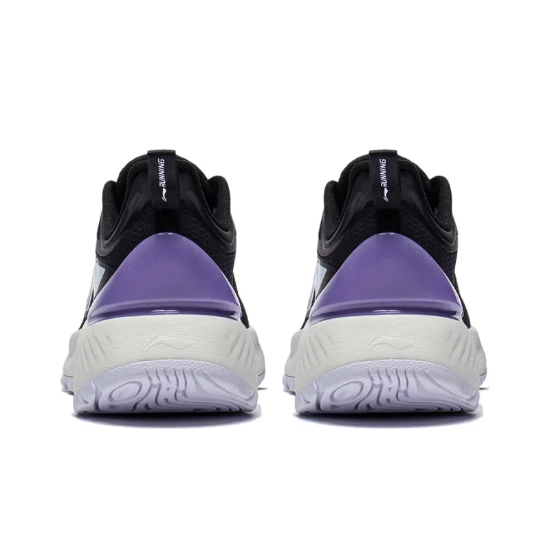 LiNing YueYing Element Anti Slip Wear Resistant Low Top Running Shoes Women's Black-3