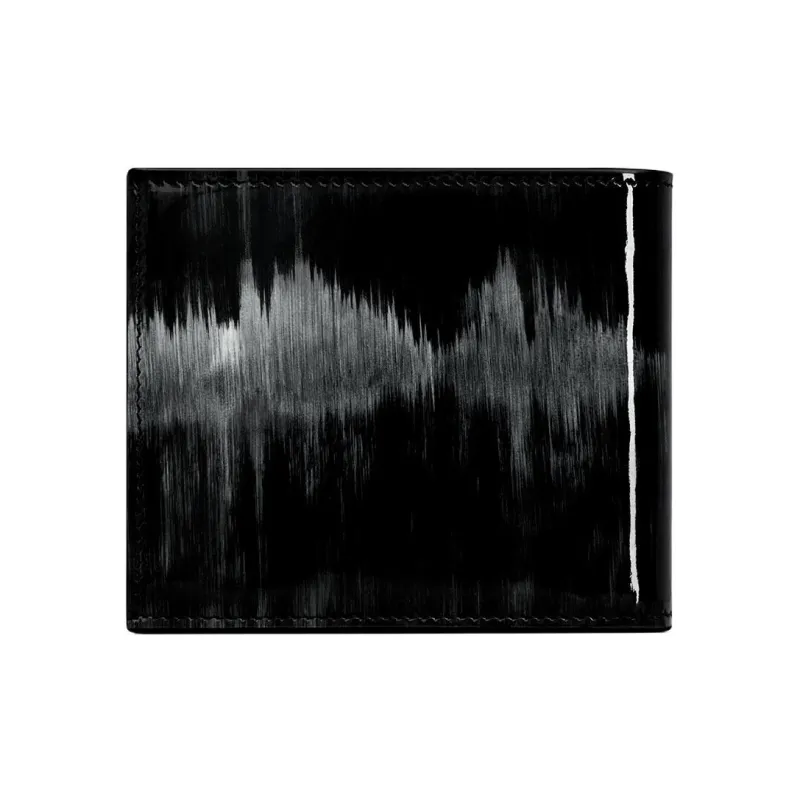 SAINT LAURENT PARIS Calfskin Combined With Lambskin Wallet Men's Black-1