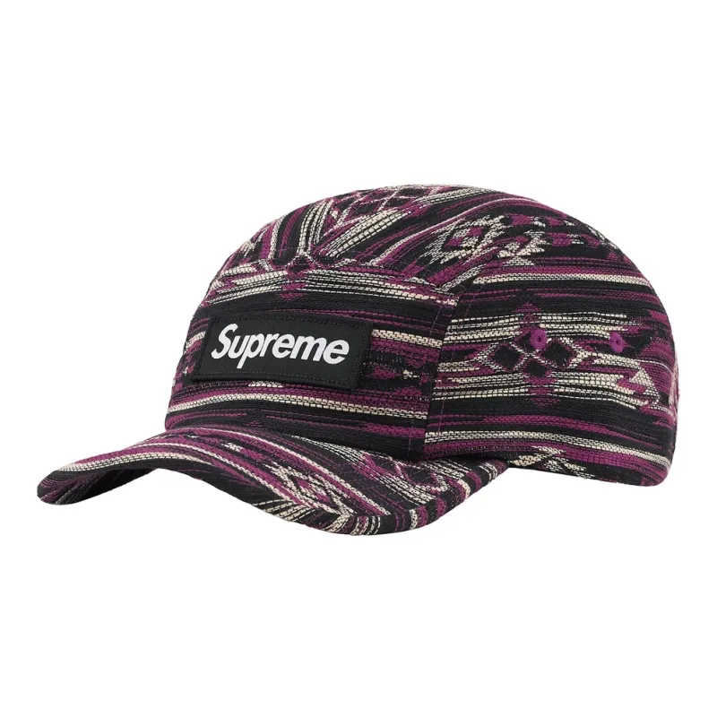 Supreme Woven Pattern Camp Cap-1