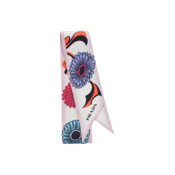 PRADA Floral-print Twill Scarf