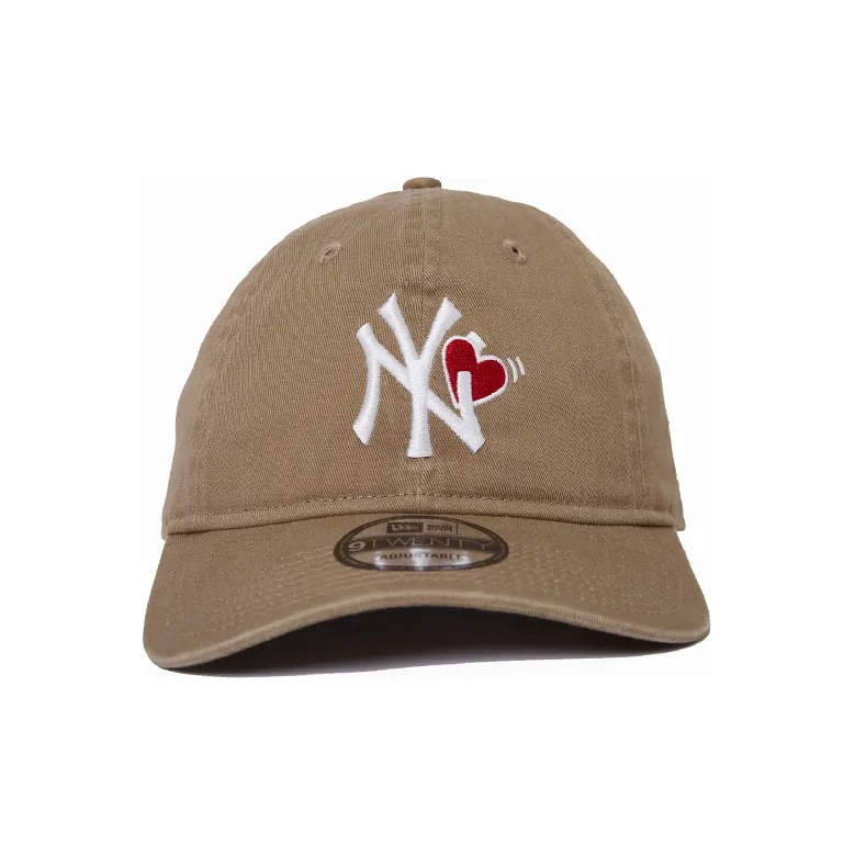 New Era Cotton Baseball Caps Unisex Khaki-1