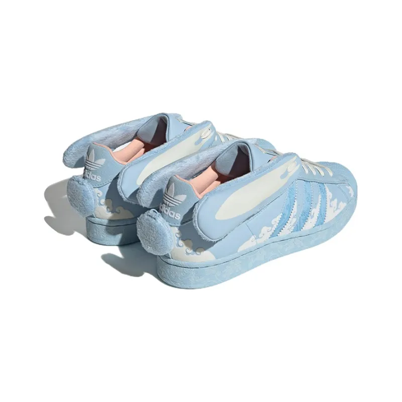 Adidas Originals Superstar Papercut X Melting Sadness 'Blue White'-3