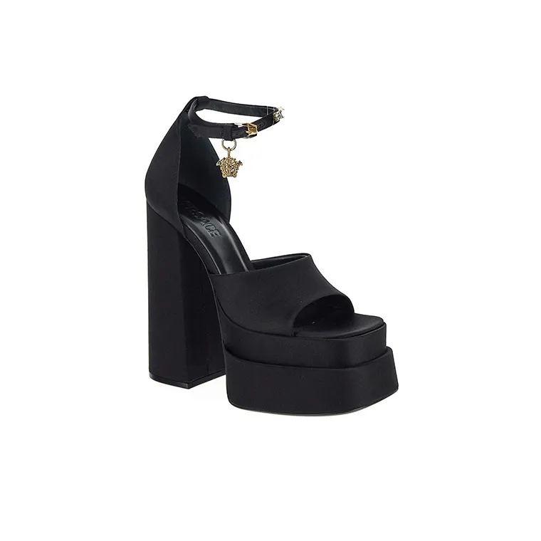 VERSACE Aevitas 160mm Pointy Platform Sandals Black Women's-2