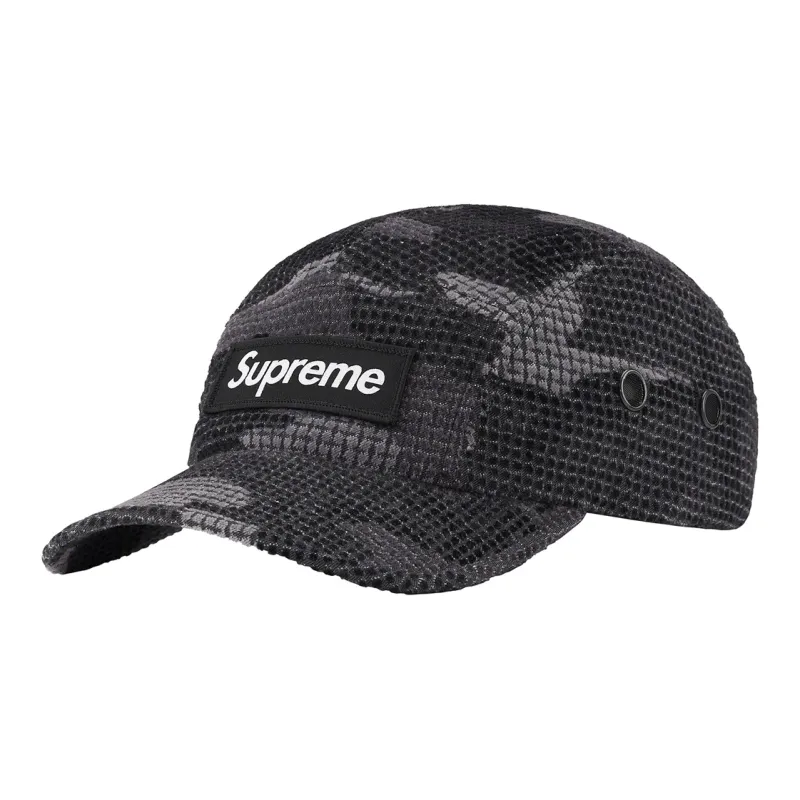 Supreme Camo Grid Velvet Camp Cap-1