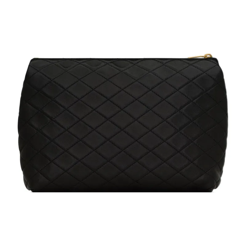SAINT LAURENT GABY Sheepskin Makeup Bag Regular Women's Black-1