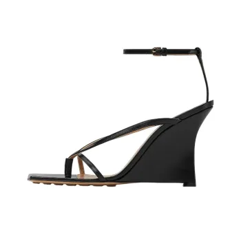 Bottega Veneta Stretch One Strap Sandals 9cm Women's Black