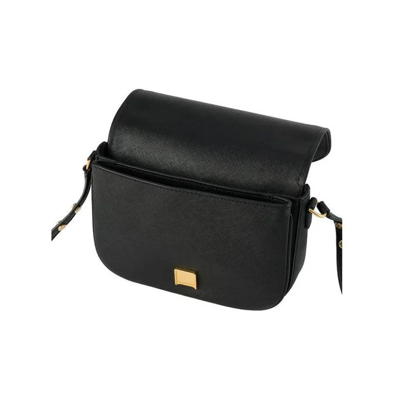 TORY BURCH Emerson Leather Crossbody Bag, Shoulder Bag Women's Black-5