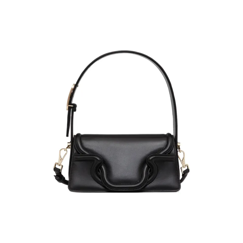 Valentino Goatskin Portable Crossbody Bag Shoulder Bag Women's Black-0