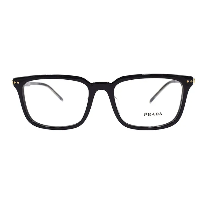 PRADA Plate Frame Rectangular Eyeglass Frames Men's-1