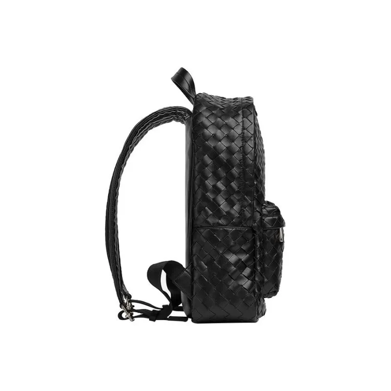 Bottega Veneta Classic Backpack Small Intrecciato Black-1