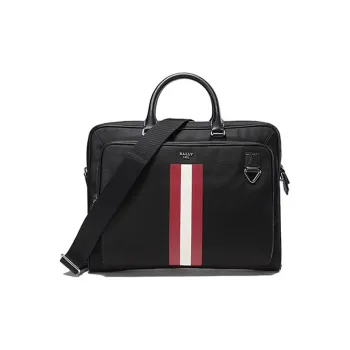 BALLY Fabric Crossbody Bag Briefcase Shoulder Bag Handbag Regular Men's Black