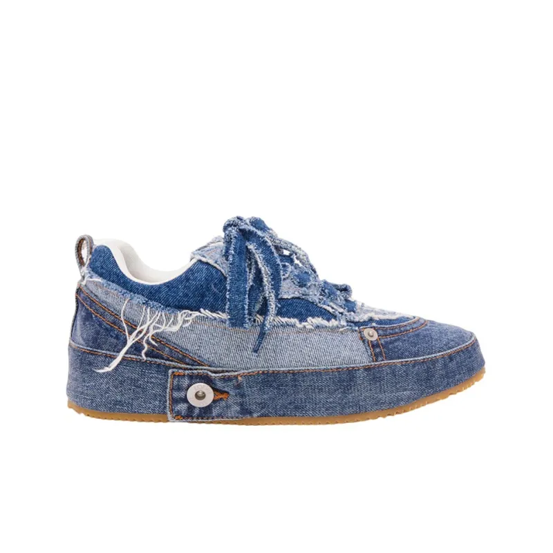 LOEWE Low Top Stylish Skateboarding Shoes Men's Blue-1