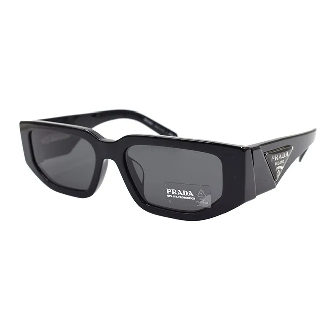 PRADA Plate Frame Irregular Shape Sunglasses Men's-0
