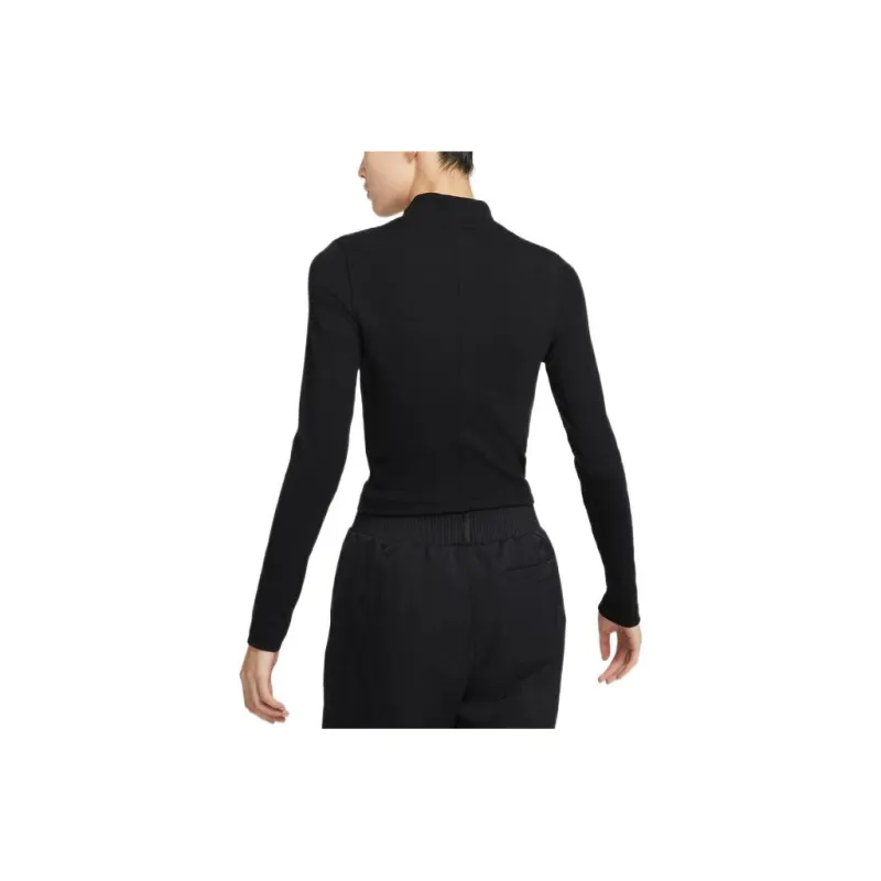 Nike Crop Tops Women's Black-3